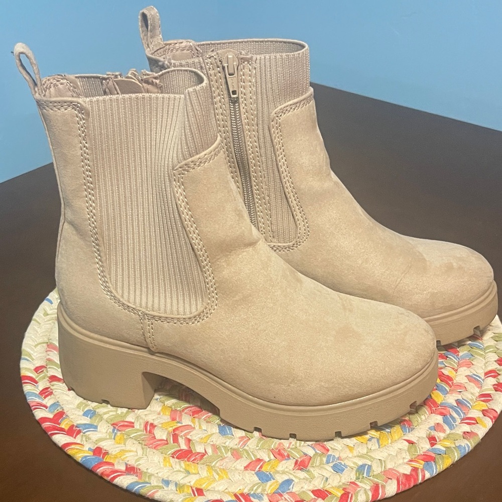 No Boundaries Tan Ankle Boots
